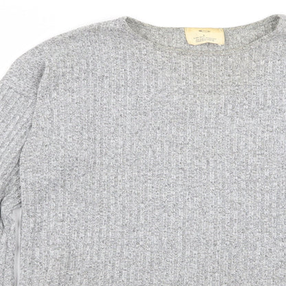 Womens UK Size L pins and needles Grey Basic T-Shirt