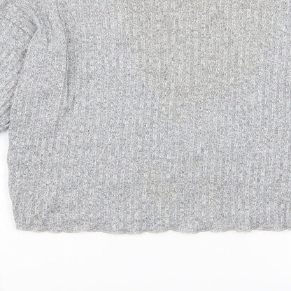 Womens UK Size L pins and needles Grey Basic T-Shirt