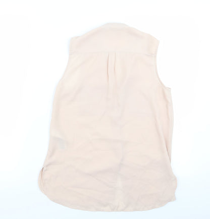 Womens UK Size 6 New Look Pink Basic Blouse