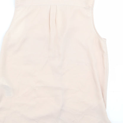 Womens UK Size 6 New Look Pink Basic Blouse