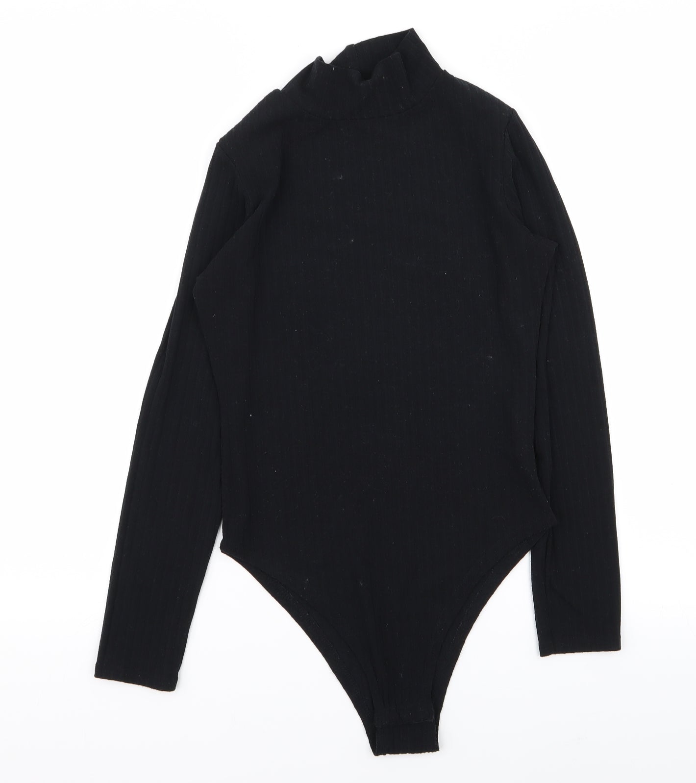 Boohoo Womens Black   Bodysuit One-Piece Size 8