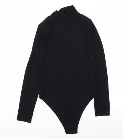 Boohoo Womens Black   Bodysuit One-Piece Size 8