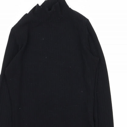 Boohoo Womens Black   Bodysuit One-Piece Size 8