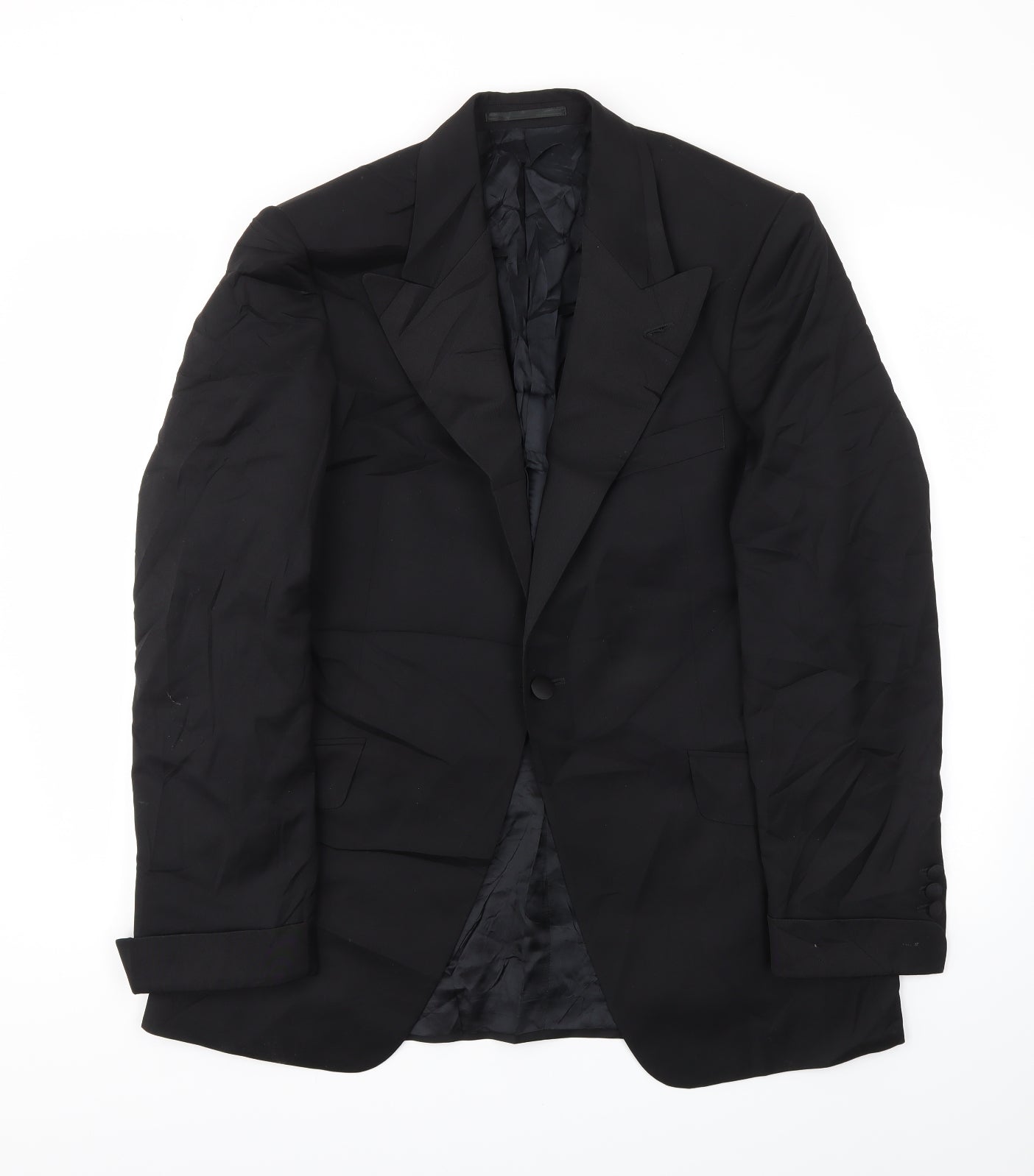 Mens UK Size 40 Preworn Regular Black Suit Jacket
