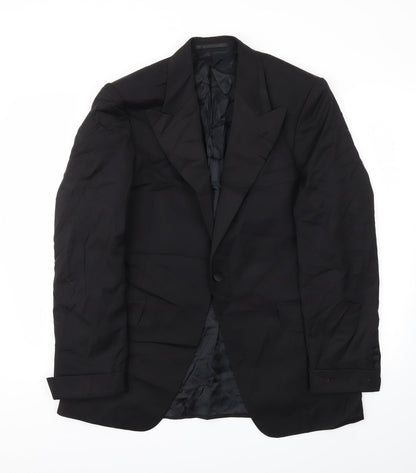 Mens UK Size 40 Preworn Regular Black Suit Jacket