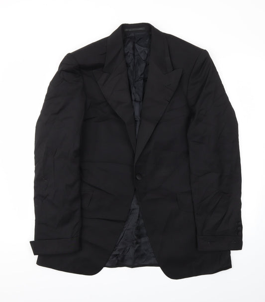 Mens UK Size 40 Preworn Regular Black Suit Jacket