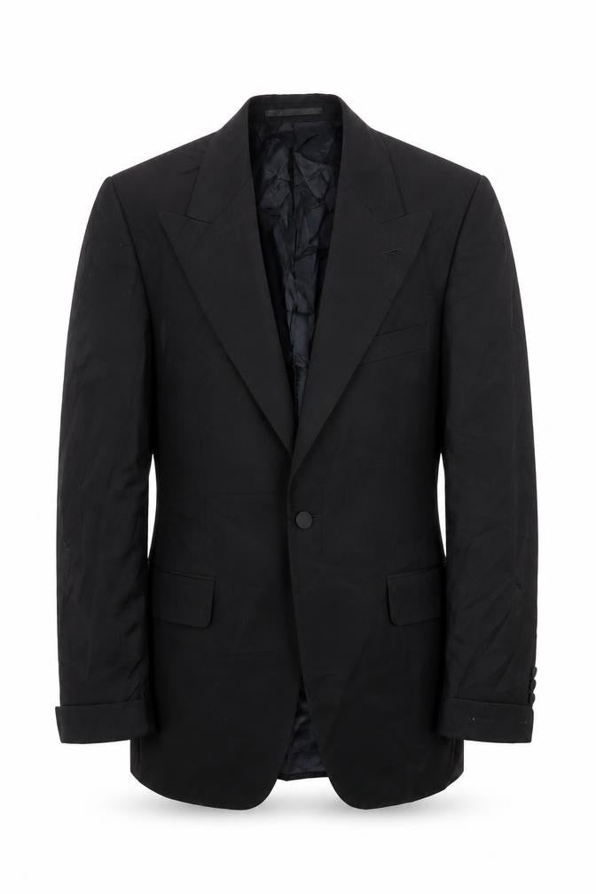 Mens UK Size 40 Preworn Regular Black Suit Jacket