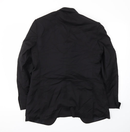 Mens UK Size 40 Preworn Regular Black Suit Jacket
