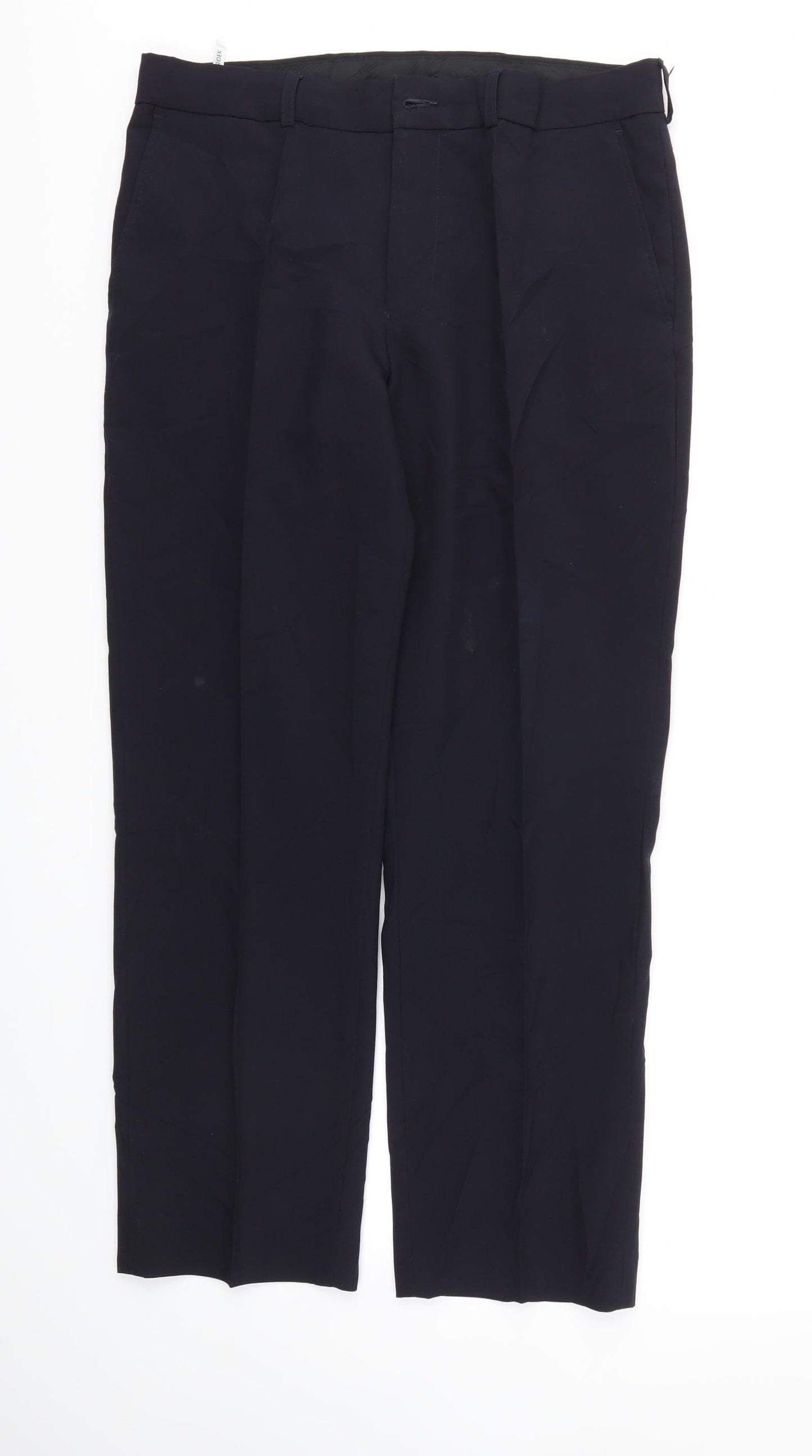 Mens UK Size 34 BHS Extra-Slim Fit  Blue Trousers