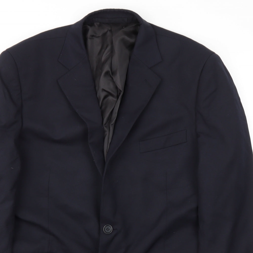 Mens UK Size 44 Preworn Regular Blue Suit Jacket