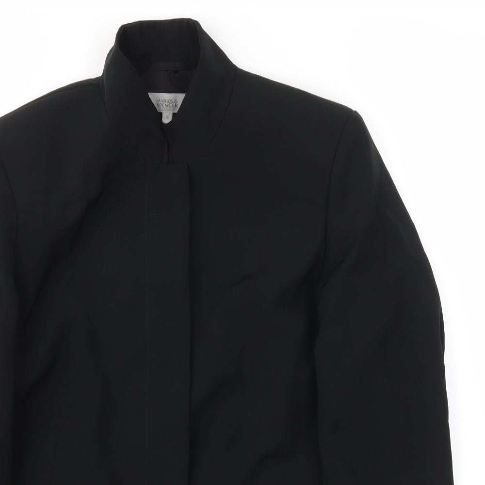 M&S Womens Black   Jacket Blazer Size 12