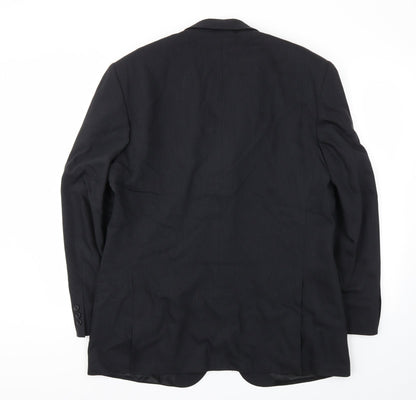Mens UK Size 42 M&S Regular Black Suit Jacket