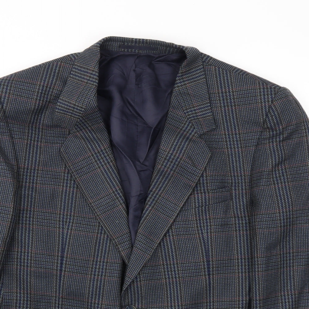 Mens UK Size 42 Preworn Regular Blue Suit Jacket