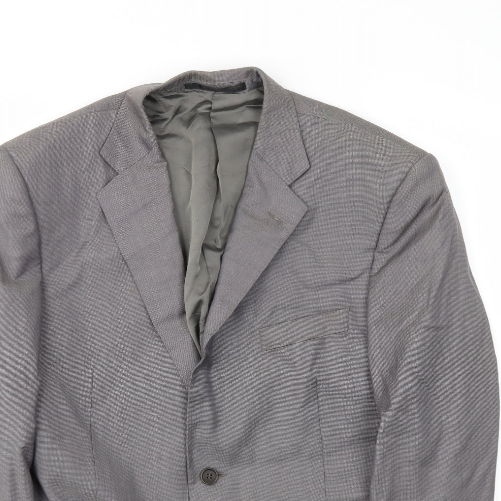 Mens UK Size 42 M&S Regular Grey Suit Jacket