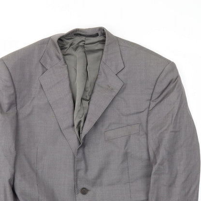 Mens UK Size 42 M&S Regular Grey Suit Jacket