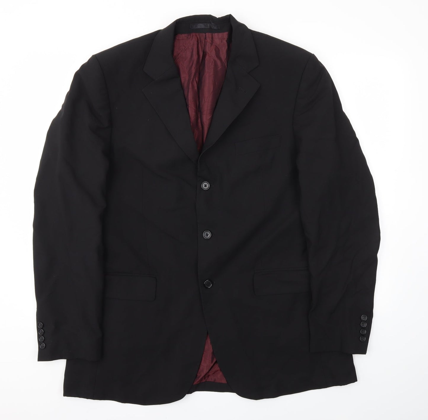 Mens UK Size 42 Tom english Regular Black Suit Jacket