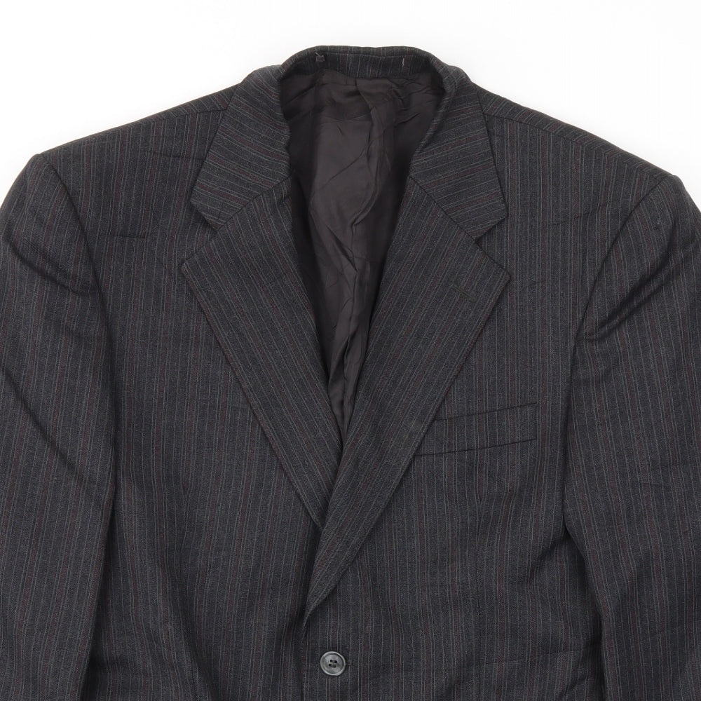 Mens UK Size 40 LABEL Regular Grey Suit Jacket