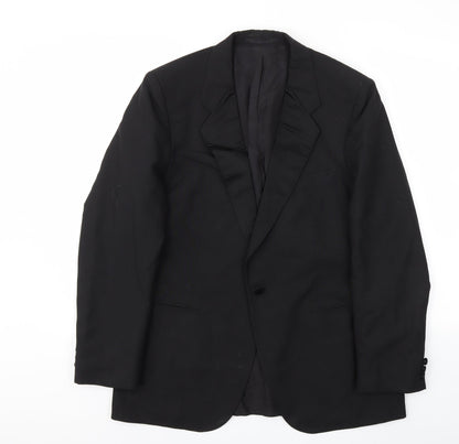 St Micahel Mens Black   Jacket Blazer Size 42