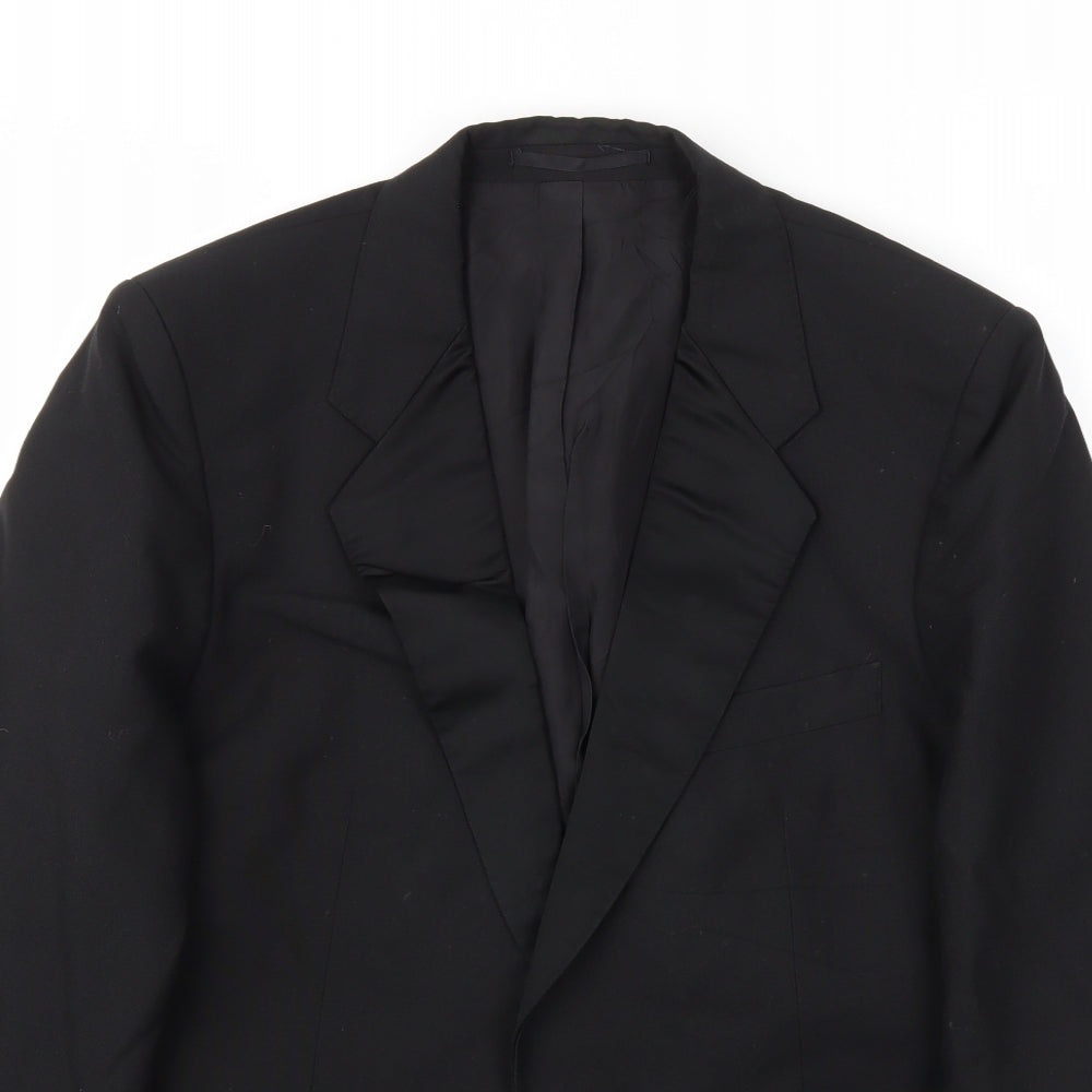 St Micahel Mens Black   Jacket Blazer Size 42