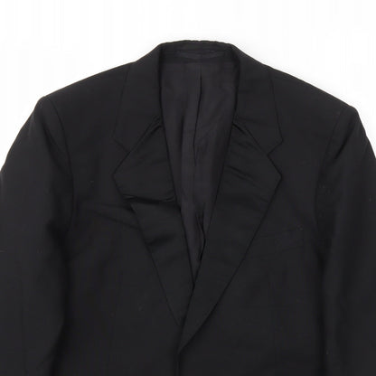 St Micahel Mens Black   Jacket Blazer Size 42