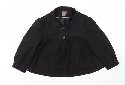TU Womens Black   Jacket Coat Size 14