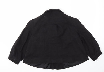 TU Womens Black   Jacket Coat Size 14
