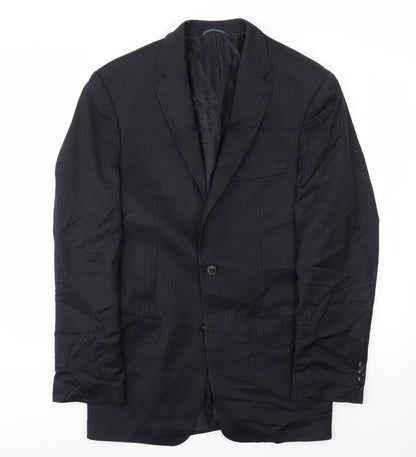 Mens UK Size 42 GUABELLO Regular Blue Suit Jacket
