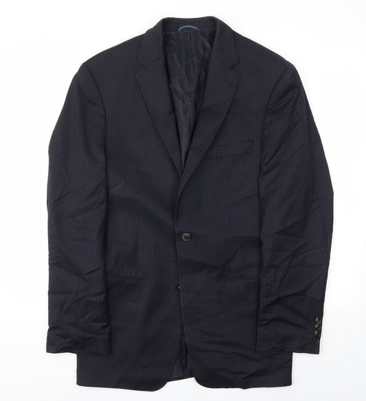 Mens UK Size 42 GUABELLO Regular Blue Suit Jacket