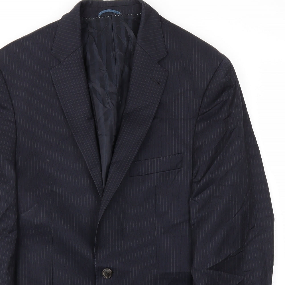 Mens UK Size 42 GUABELLO Regular Blue Suit Jacket