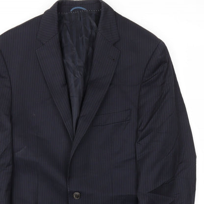 Mens UK Size 42 GUABELLO Regular Blue Suit Jacket