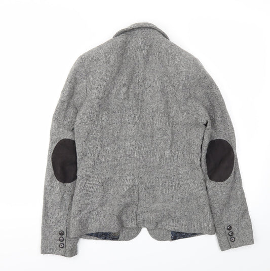 H&M Womens Grey   Jacket Blazer Size 6