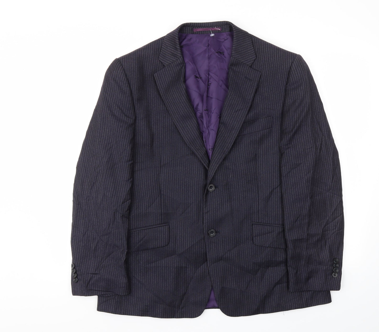Mens UK Size 40 Paul Costelloe Regular Blue Suit Jacket
