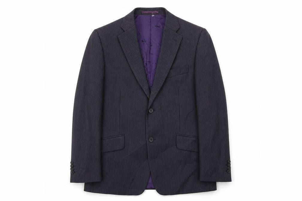 Mens UK Size 40 Paul Costelloe Regular Blue Suit Jacket