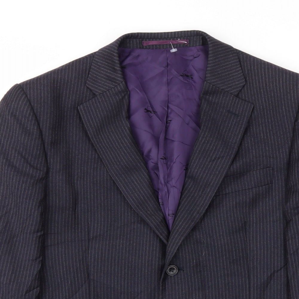 Mens UK Size 40 Paul Costelloe Regular Blue Suit Jacket