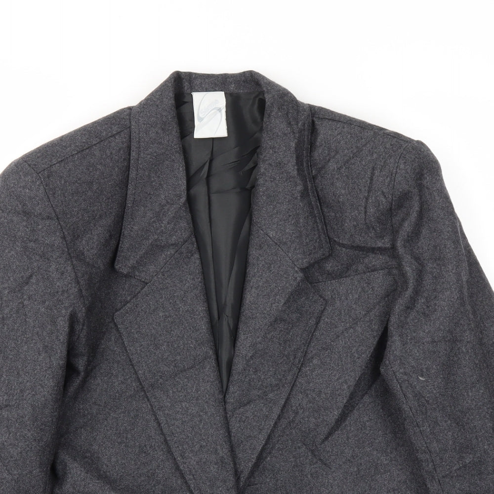 Womens UK Size 10 SLIMMA Regular Grey Blazer