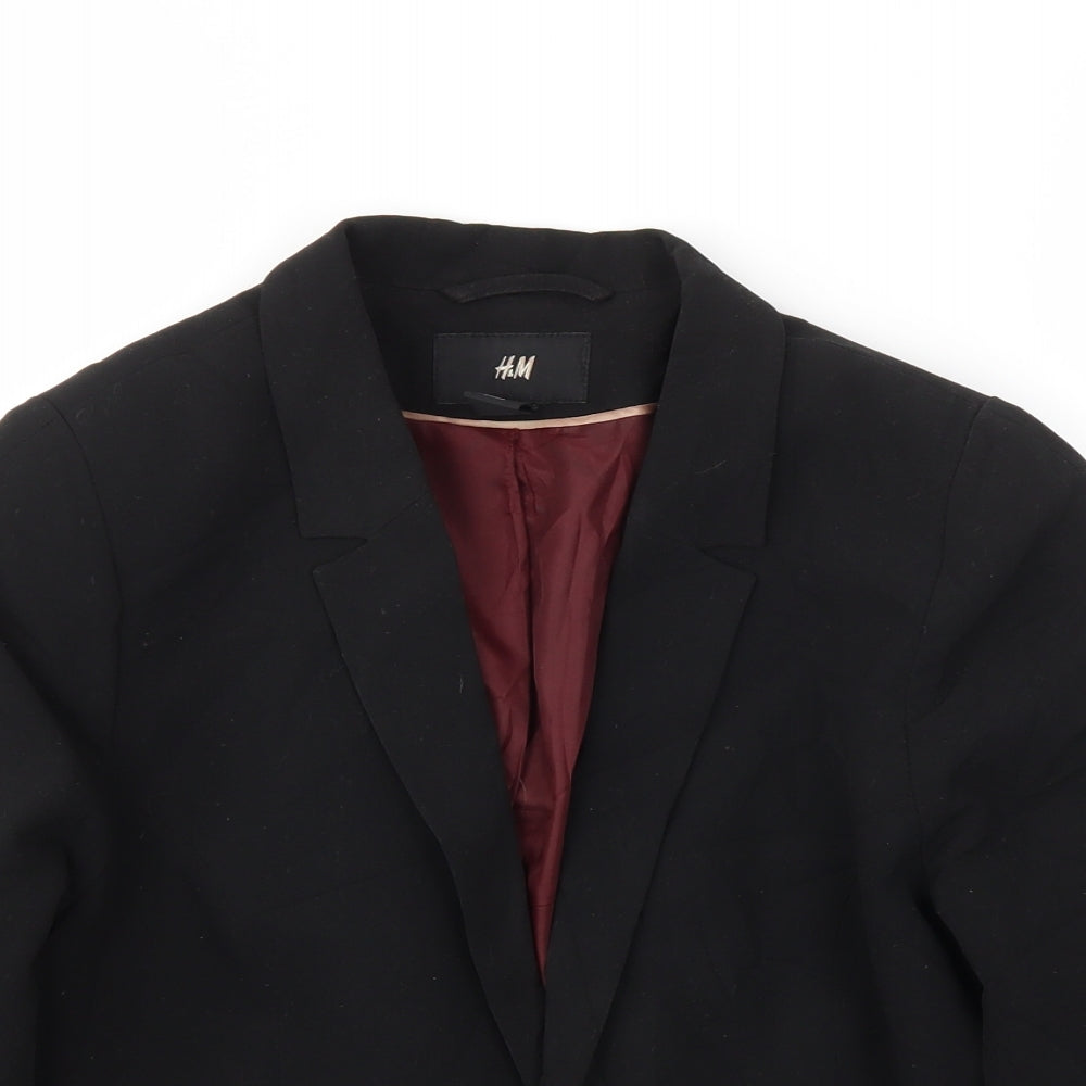 H&M Womens Black   Jacket Blazer Size 14