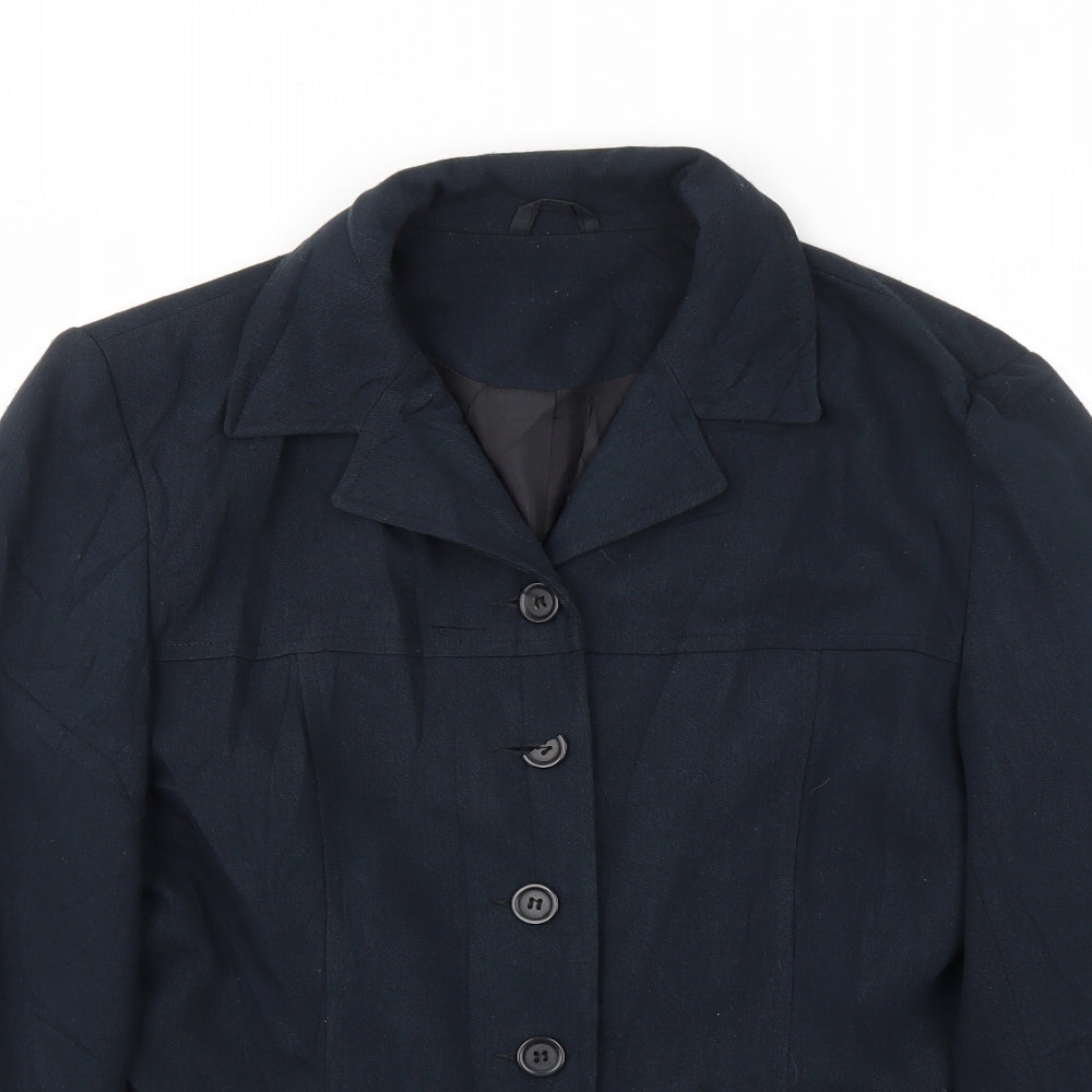 Womens UK Size 10 BAY Regular Blue Blazer