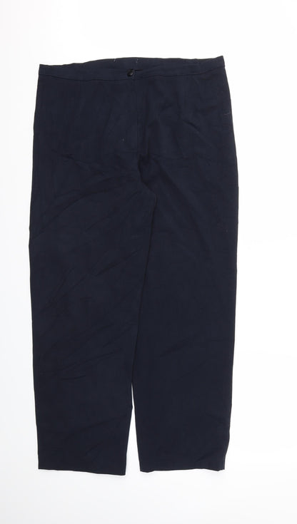 Womens UK Size 36 Preworn Regular Fit  Blue Trousers