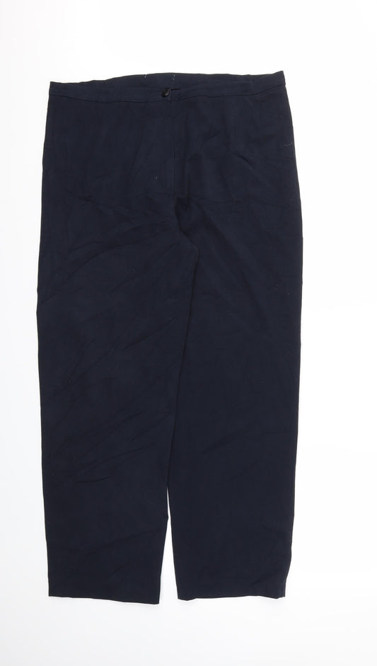 Womens UK Size 36 Preworn Regular Fit  Blue Trousers