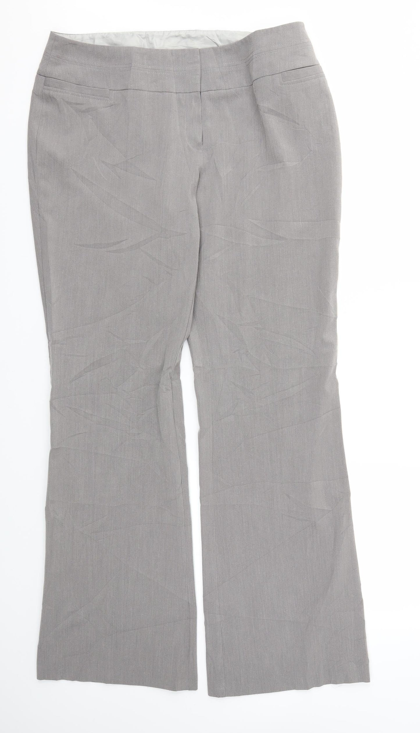 F&F Womens Grey   Trousers  Size 14 L32 in