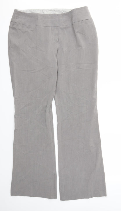 F&F Womens Grey   Trousers  Size 14 L32 in