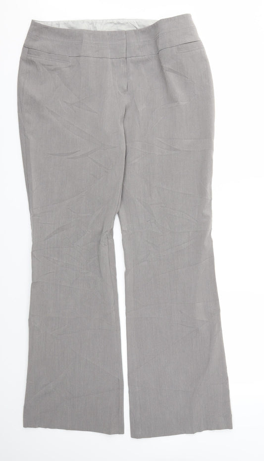 F&F Womens Grey   Trousers  Size 14 L32 in
