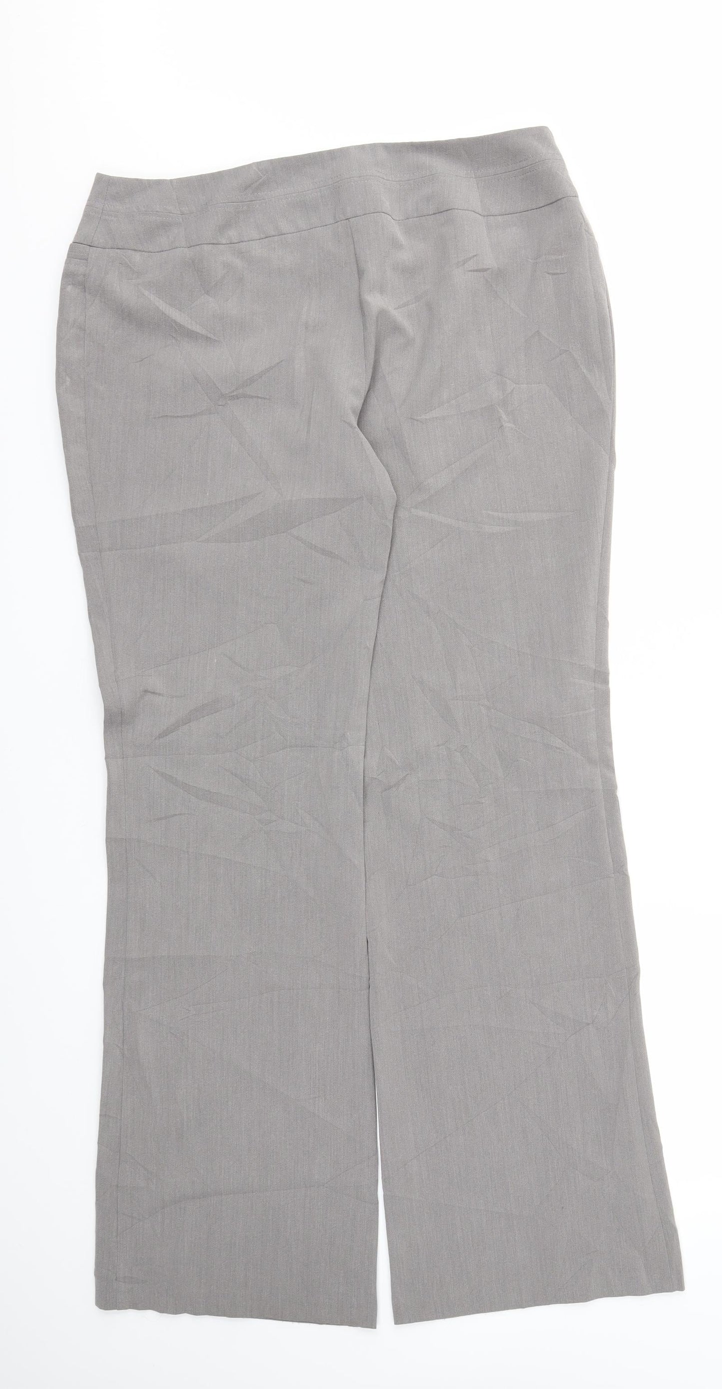 F&F Womens Grey   Trousers  Size 14 L32 in