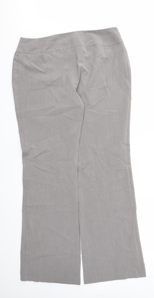F&F Womens Grey   Trousers  Size 14 L32 in