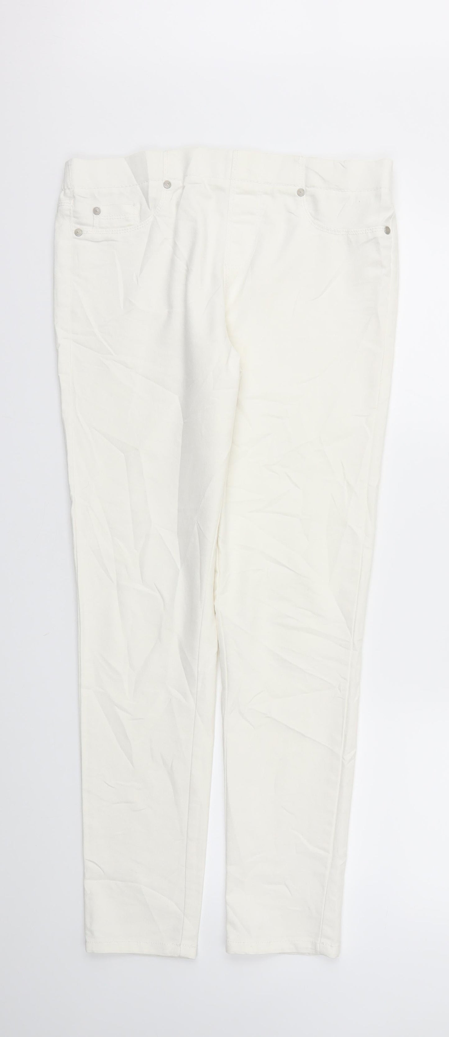 Jegging Womens Ivory   Trousers  Size 12 L28 in