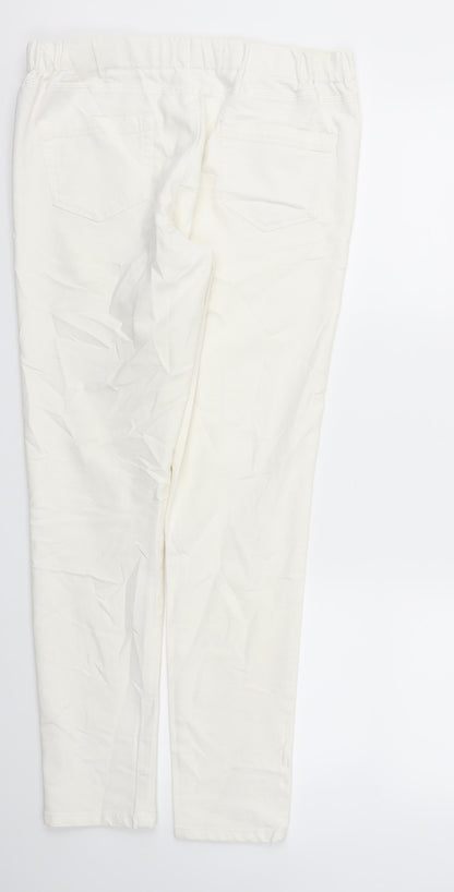 Jegging Womens Ivory   Trousers  Size 12 L28 in