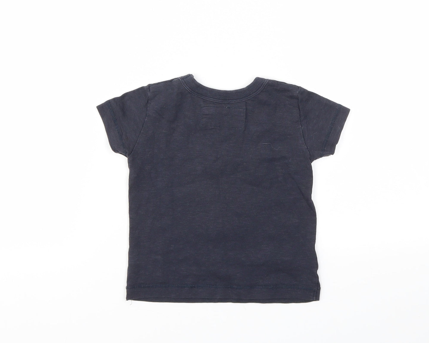 NEXT Boys Blue Animal Print  Basic T-Shirt Size 3-6 Months