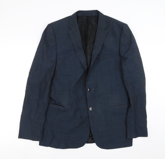 Mens UK Size 40 John Lewis Regular Blue Suit Jacket
