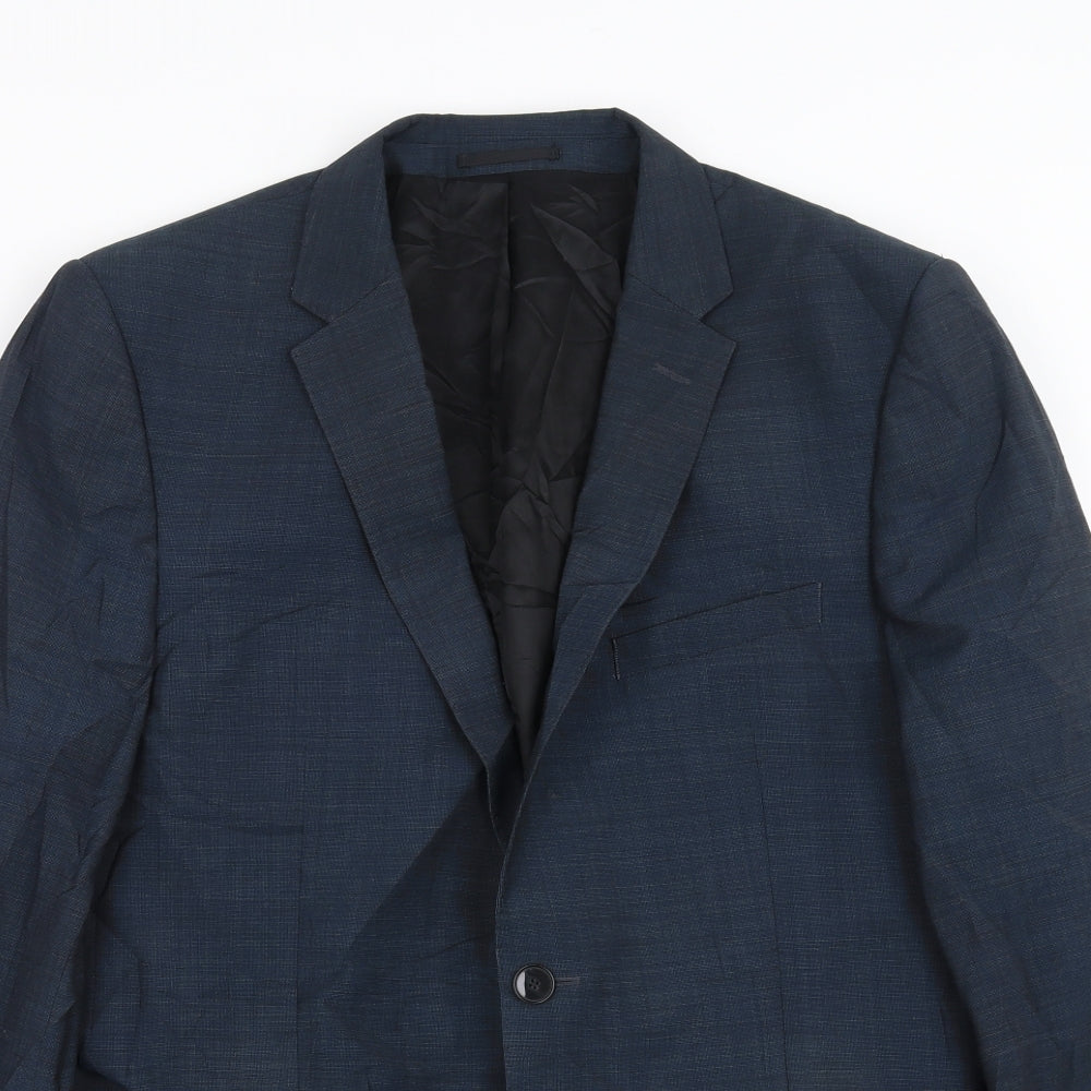 Mens UK Size 40 John Lewis Regular Blue Suit Jacket