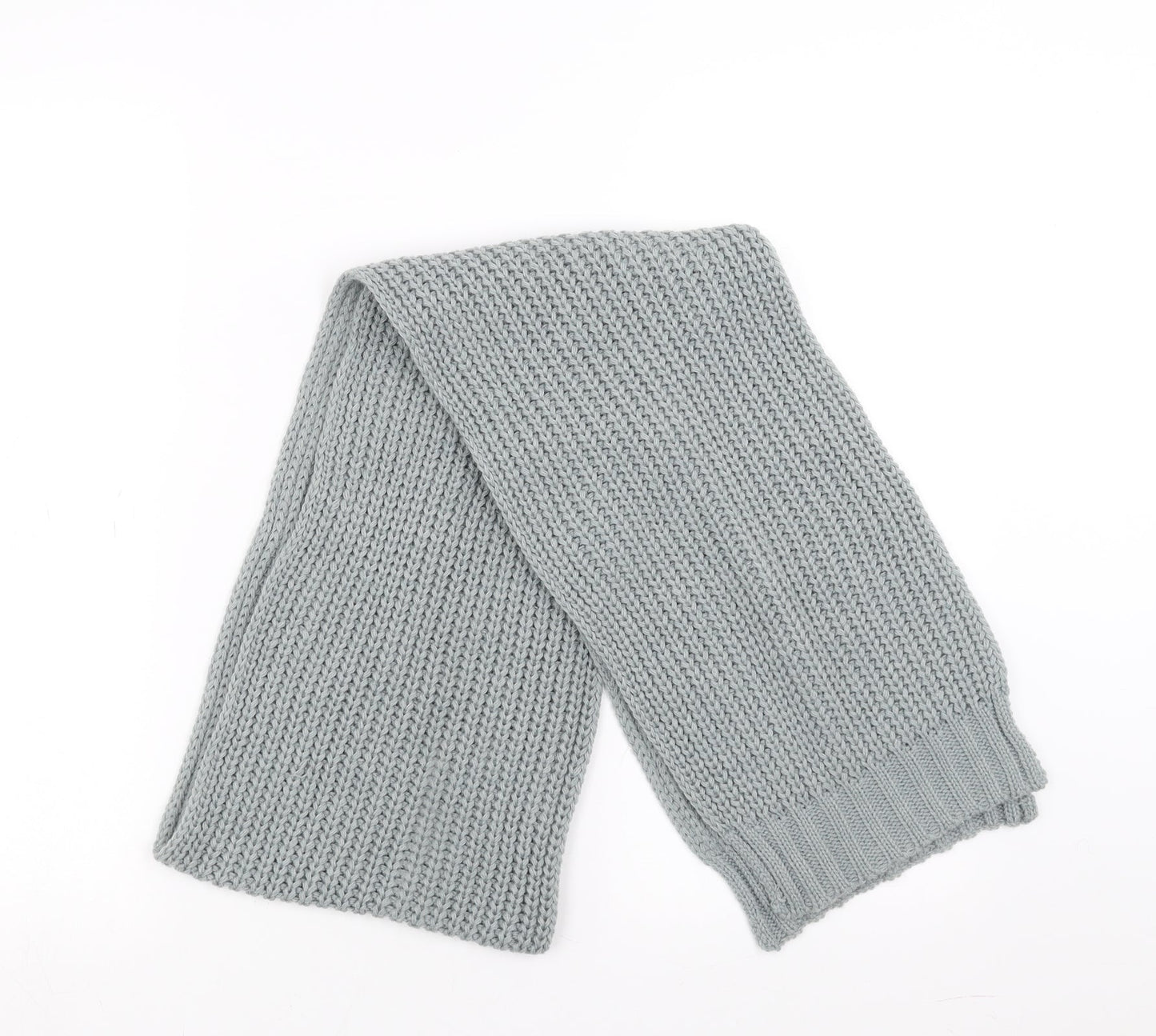 Preworn Unisex Grey  Knit  Scarf